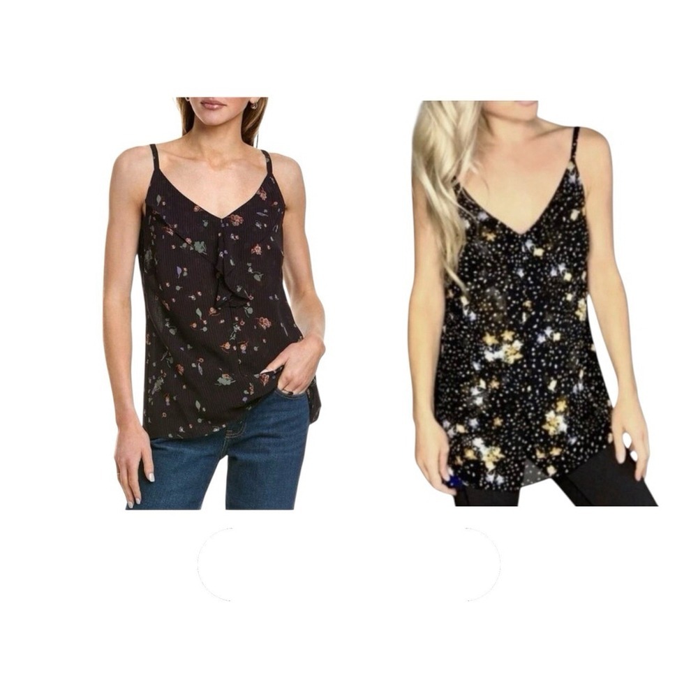 Cabi Top Bundle Women Sz S Black Camisole Tank Whimsigoth Feminine Coquette EUC